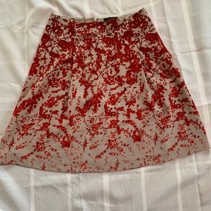 The Limited Red Floral Skirt